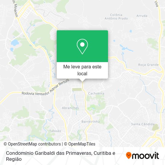 Condomínio Garibaldi das Primaveras mapa