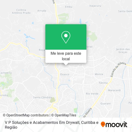 V P Soluções e Acabamentos Em Drywall mapa
