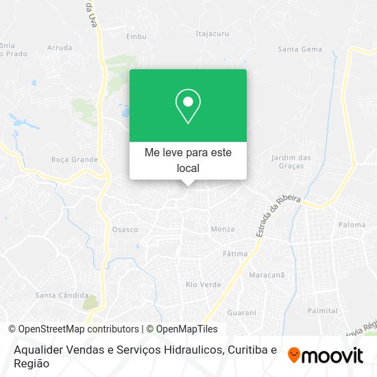Aqualider Vendas e Serviços Hidraulicos mapa