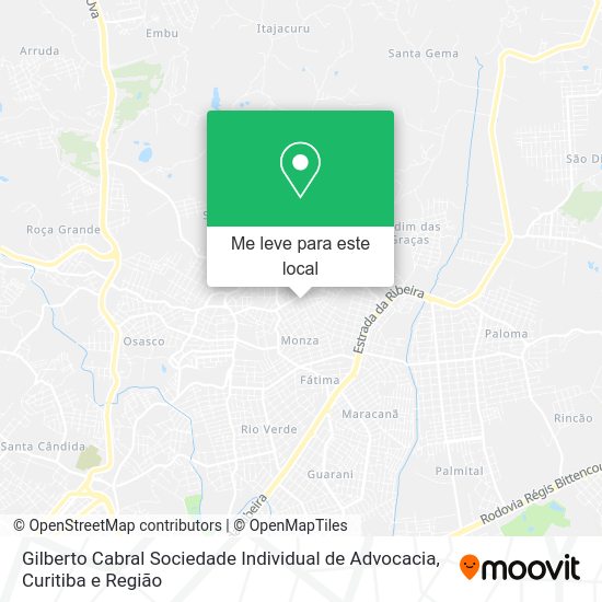 Gilberto Cabral Sociedade Individual de Advocacia mapa
