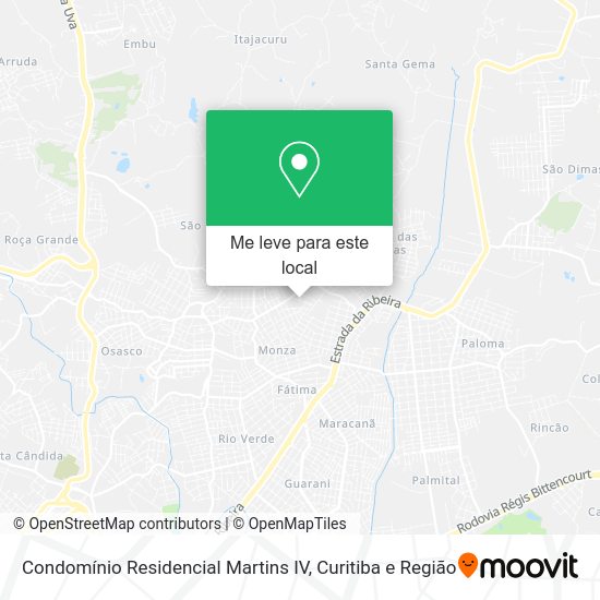 Condomínio Residencial Martins IV mapa