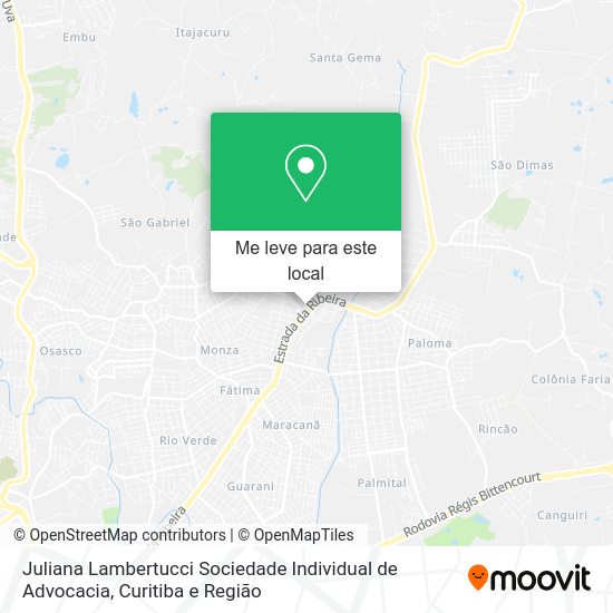 Juliana Lambertucci Sociedade Individual de Advocacia mapa
