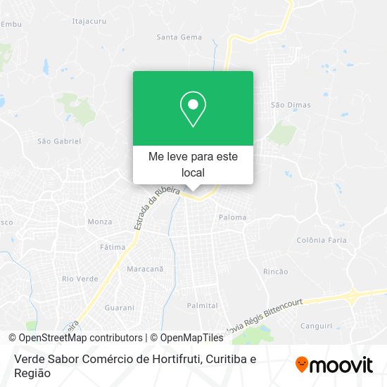 Verde Sabor Comércio de Hortifruti mapa
