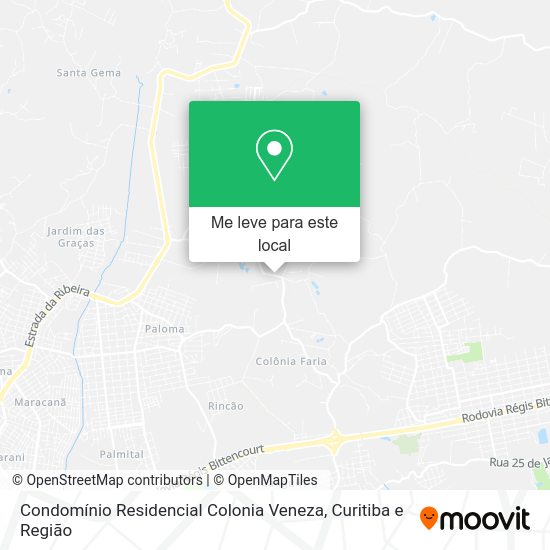 Condomínio Residencial Colonia Veneza mapa