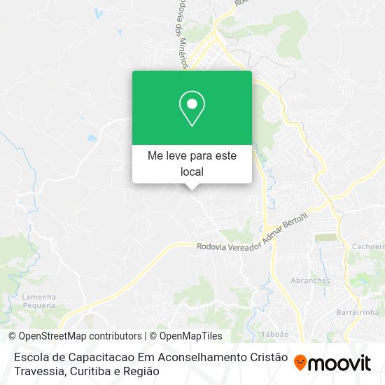 Escola de Capacitacao Em Aconselhamento Cristão Travessia mapa