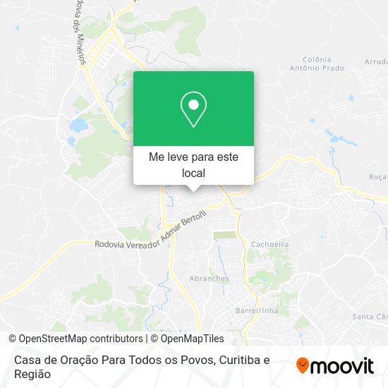 Casa de Oração Para Todos os Povos mapa