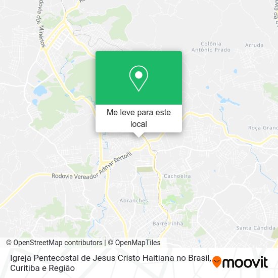 Igreja Pentecostal de Jesus Cristo Haitiana no Brasil mapa