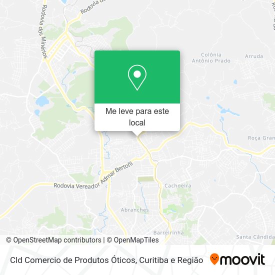 Cld Comercio de Produtos Óticos mapa