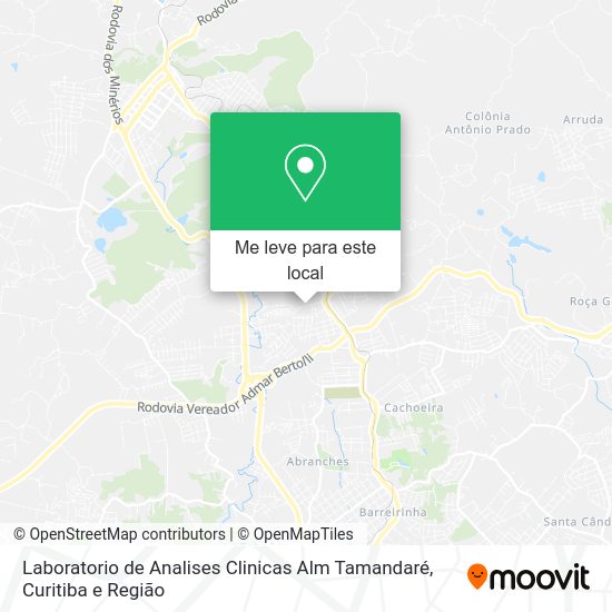Laboratorio de Analises Clinicas Alm Tamandaré mapa