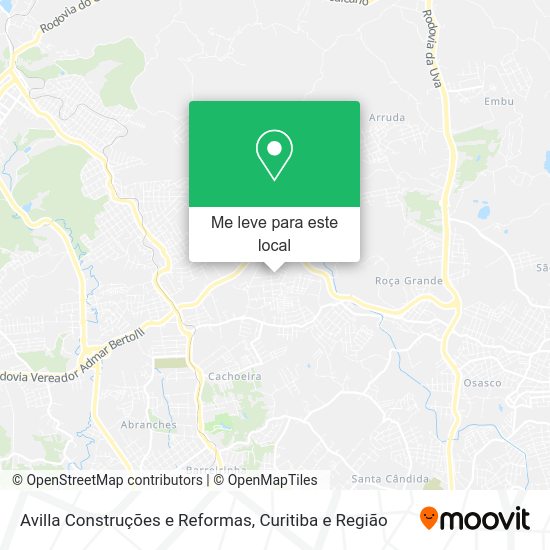 Avilla Construções e Reformas mapa