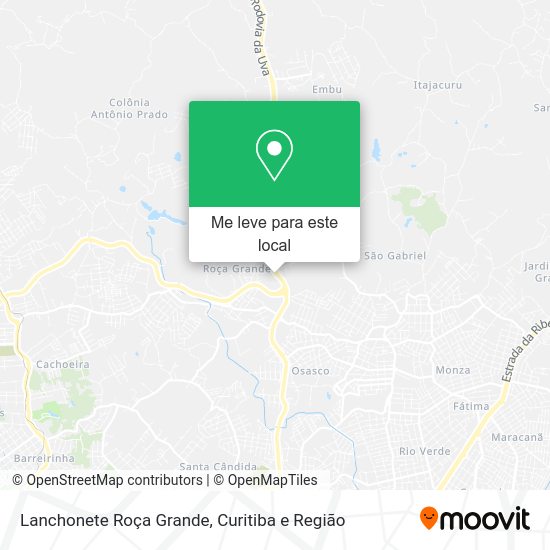 Lanchonete Roça Grande mapa