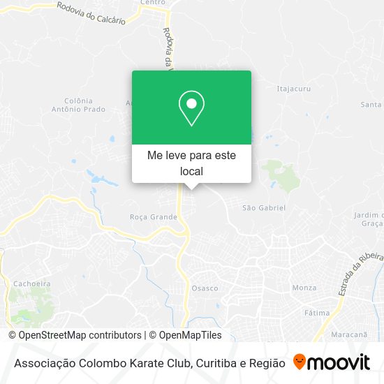 Associação Colombo Karate Club mapa
