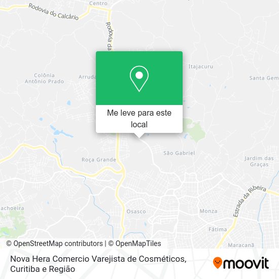 Nova Hera Comercio Varejista de Cosméticos mapa