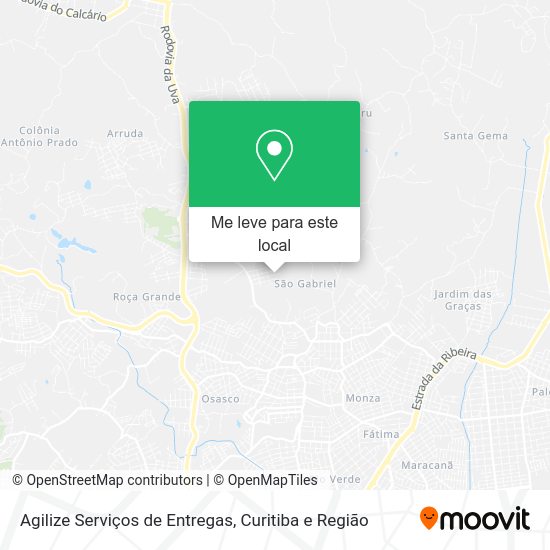 Agilize Serviços de Entregas mapa