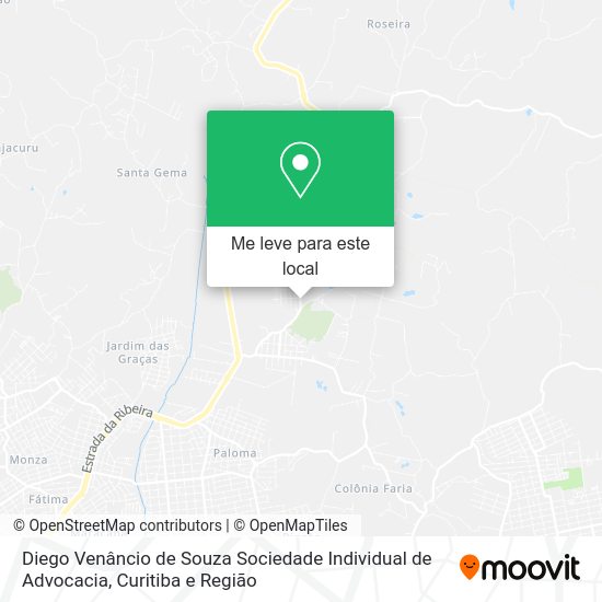Diego Venâncio de Souza Sociedade Individual de Advocacia mapa
