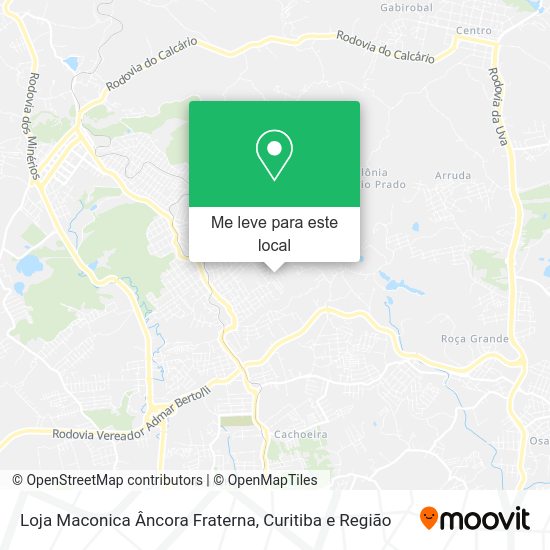 Loja Maconica Âncora Fraterna mapa