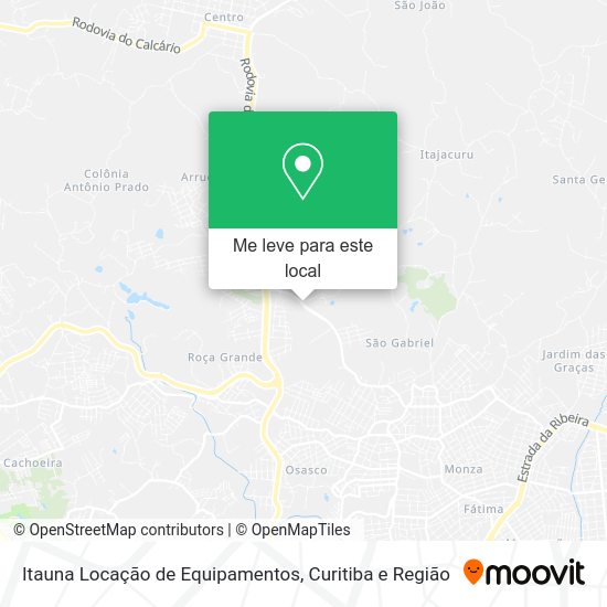Itauna Locação de Equipamentos mapa