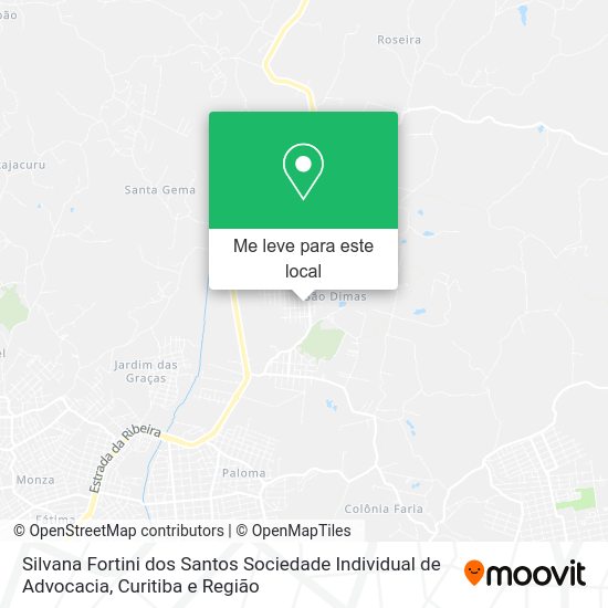 Silvana Fortini dos Santos Sociedade Individual de Advocacia mapa