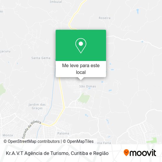 Kr.A.V.T Agência de Turismo mapa