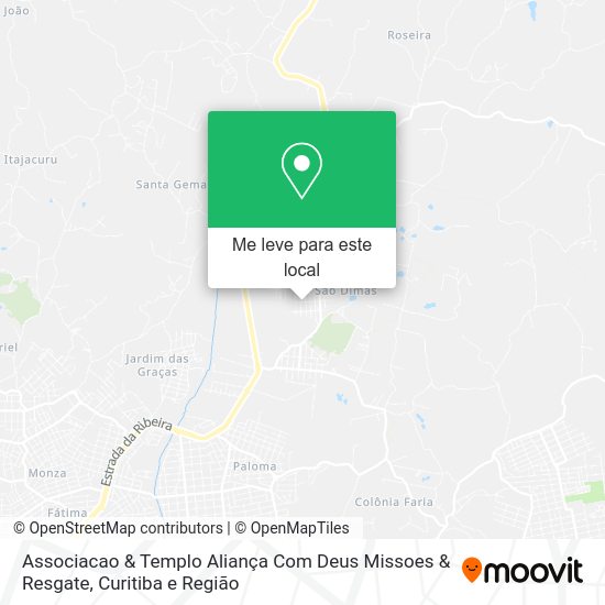 Associacao & Templo Aliança Com Deus Missoes & Resgate mapa