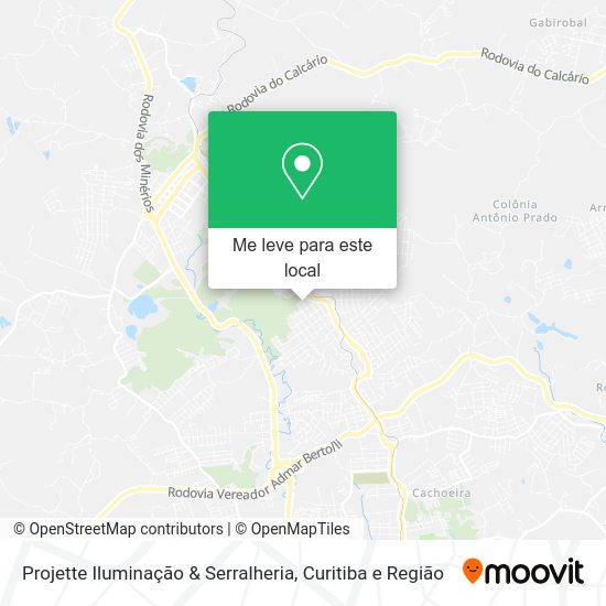 Projette Iluminação & Serralheria mapa