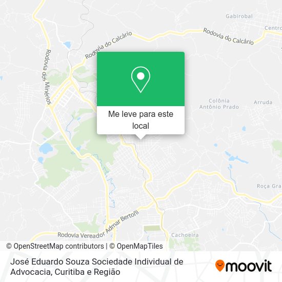 José Eduardo Souza Sociedade Individual de Advocacia mapa