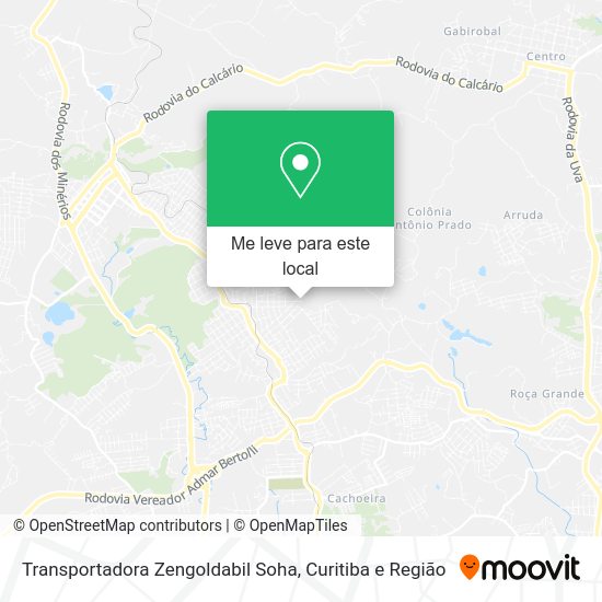 Transportadora Zengoldabil Soha mapa