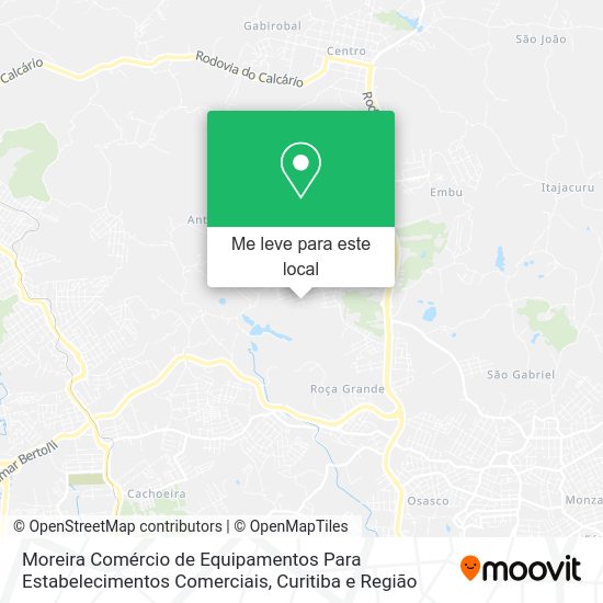 Moreira Comércio de Equipamentos Para Estabelecimentos Comerciais mapa