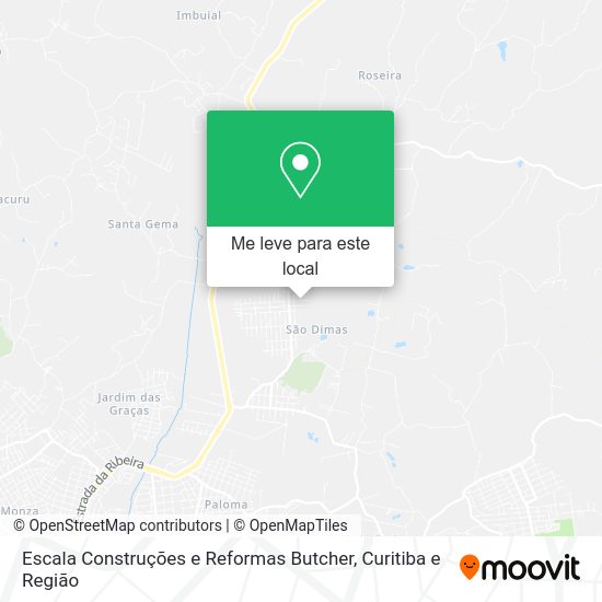 Escala Construções e Reformas Butcher mapa