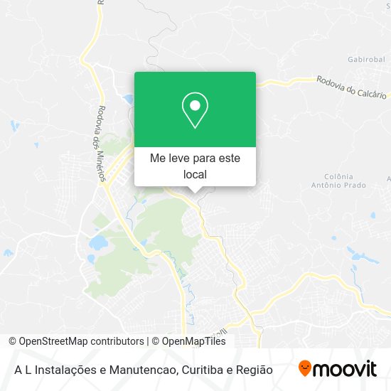 A L Instalações e Manutencao mapa