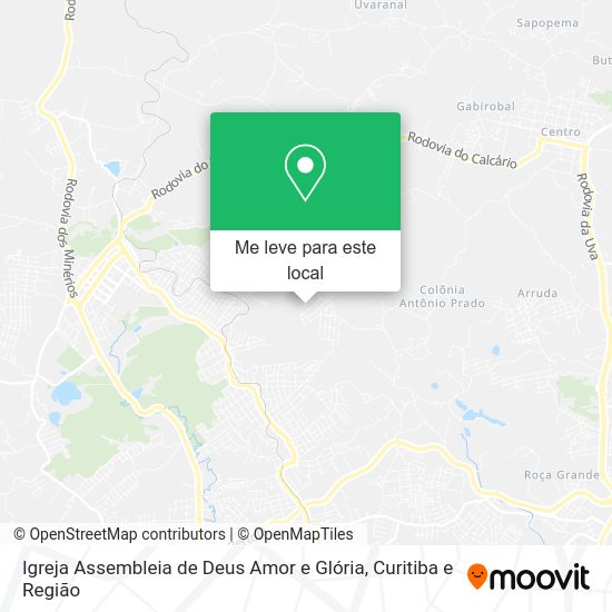 Igreja Assembleia de Deus Amor e Glória mapa