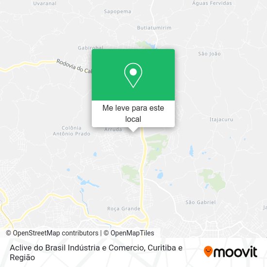 Aclive do Brasil Indústria e Comercio mapa