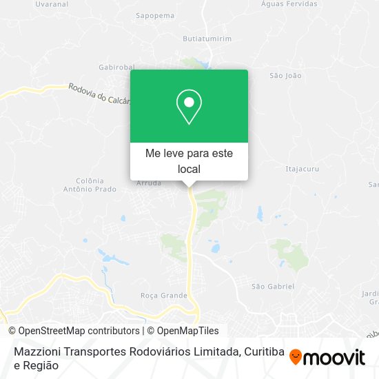 Mazzioni Transportes Rodoviários Limitada mapa