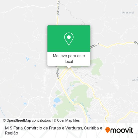 M S Faria Comércio de Frutas e Verduras mapa