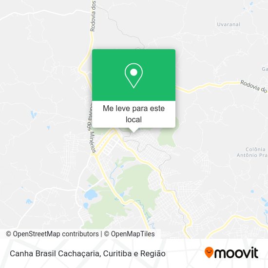 Canha Brasil Cachaçaria mapa