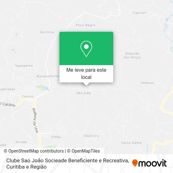 Clube Sao João Socieade Beneficiente e Recreativa mapa