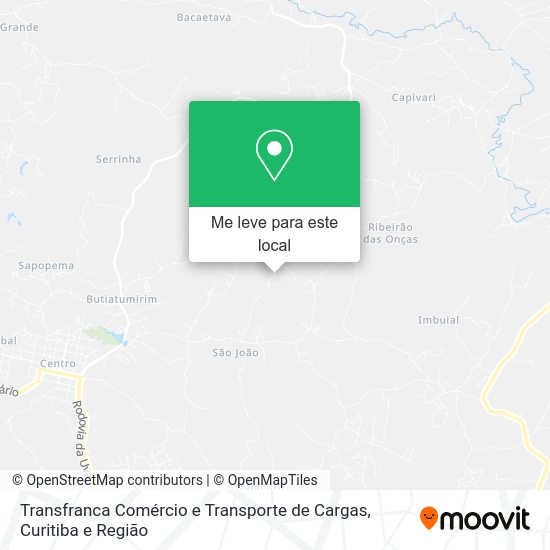 Transfranca Comércio e Transporte de Cargas mapa