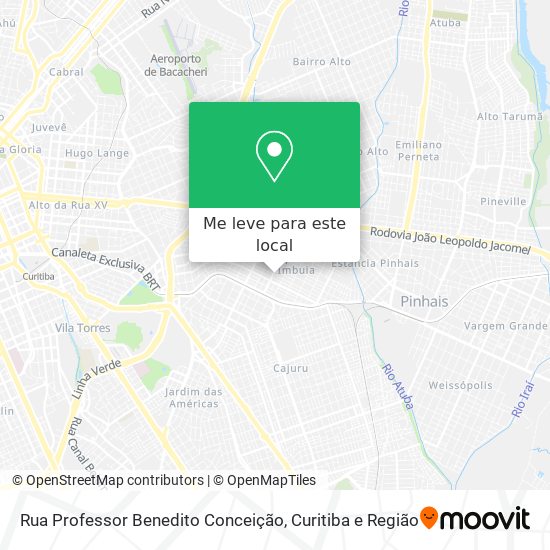 Rua Professor Benedito Conceição mapa