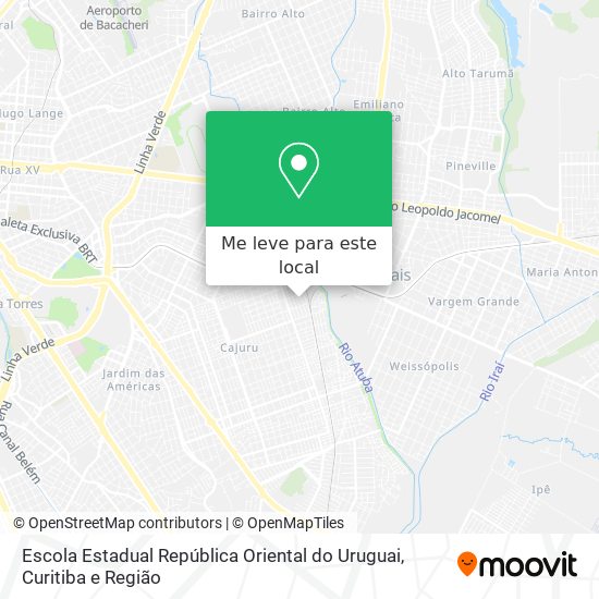 Escola Estadual República Oriental do Uruguai mapa
