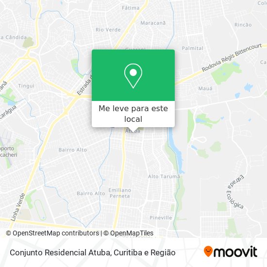 Conjunto Residencial Atuba mapa