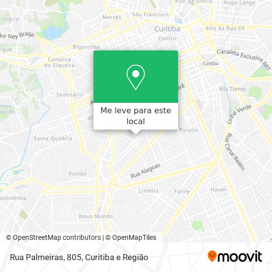 Rua Palmeiras, 805 mapa
