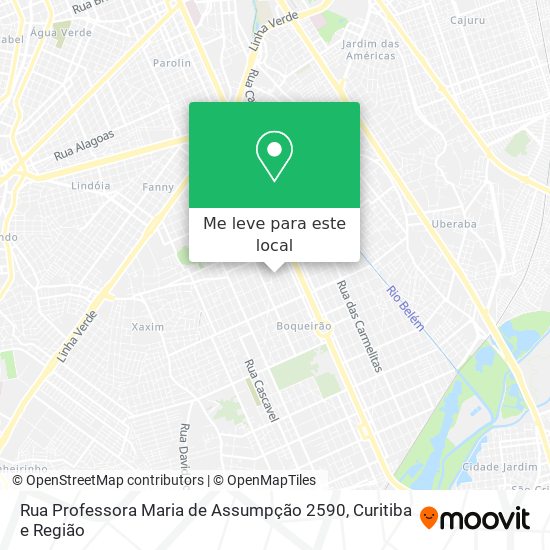 Rua Professora Maria de Assumpção 2590 mapa