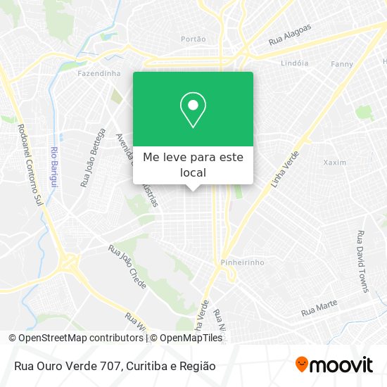 Rua Ouro Verde 707 mapa
