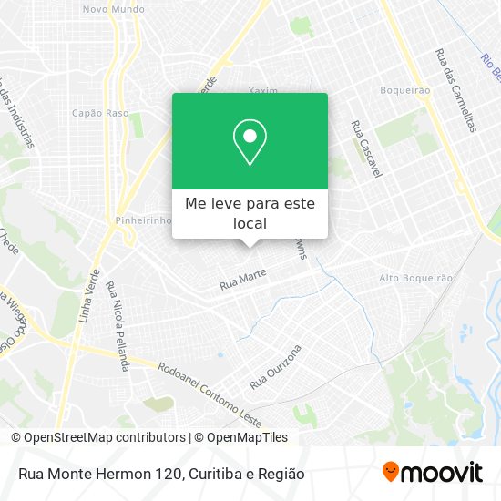 Rua Monte Hermon 120 mapa