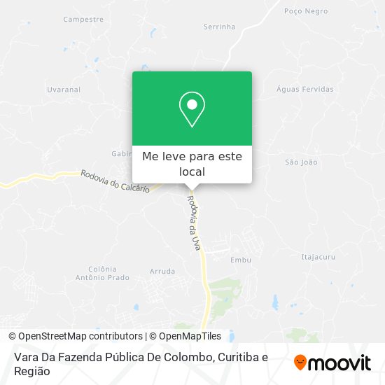 Vara Da Fazenda Pública De Colombo mapa