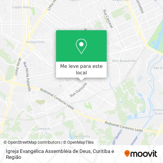 Igreja Evangélica Assembléia de Deus mapa