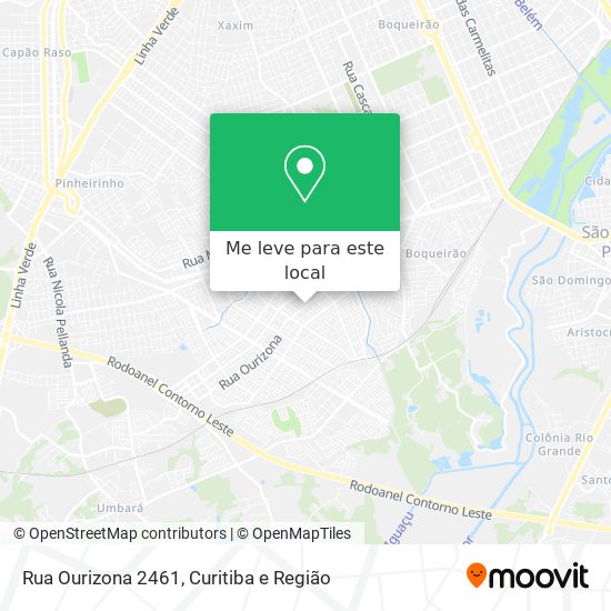 Rua Ourizona 2461 mapa