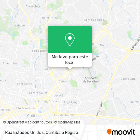 Rua Estados Unidos mapa