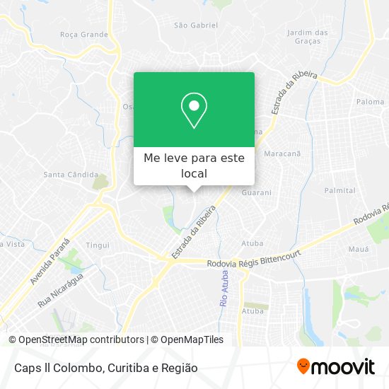 Caps ll Colombo mapa