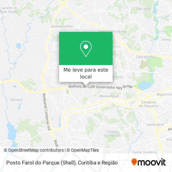 Posto Farol do Parque (Shell) mapa